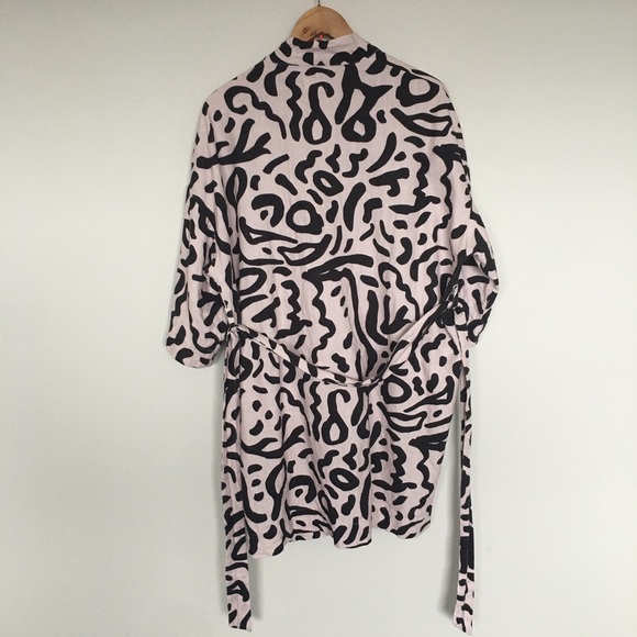 gorman Printed Cotton Linen Bathrobe - Picture 3 of 8